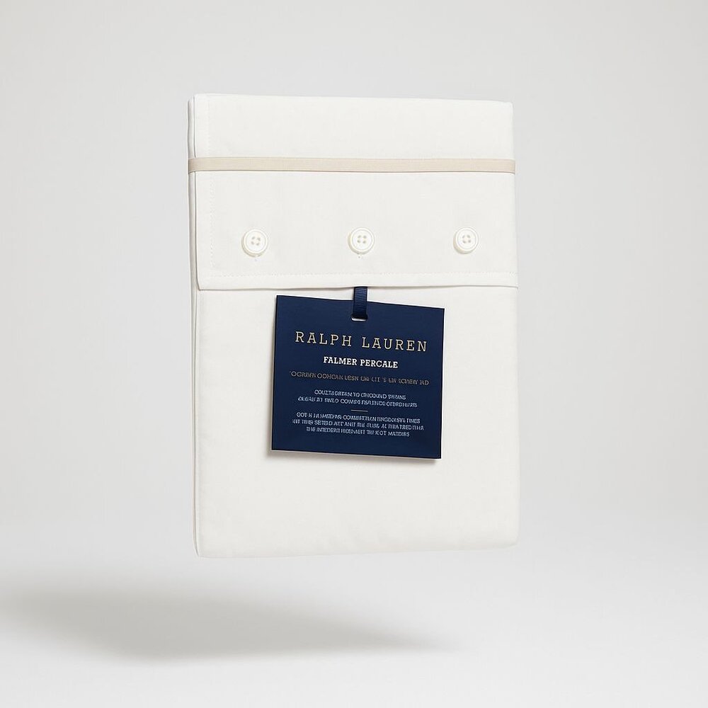 Ralph Lauren Home Palmer Percale King Sham Sand Dune Organic Cotton 20"x 36" NWT